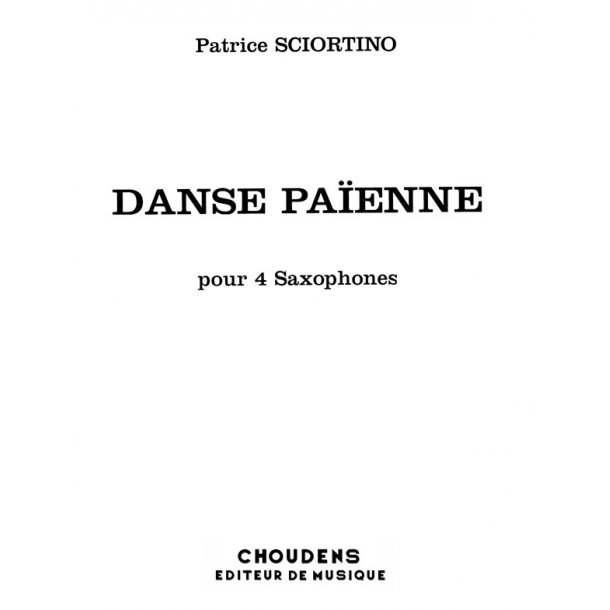 SCIORTINO DANSE PAENNE POUR 4 SAXOS SAXOPHONE (4)