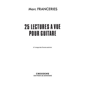 FRANCERIES 25 LECTURES  VUE GUITARE