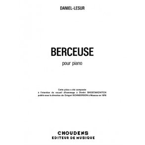 DANIEL-LESUR BERCEUSE PIANO