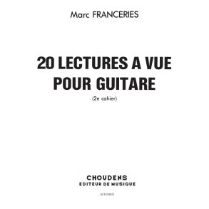 FRANCERIES 20 LECTURES  VUE GUITARE
