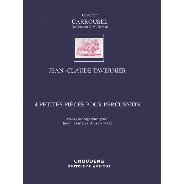 TAVERNIER 4 PETITES PI&Egrave;CES PERCUSSION ET PIANO