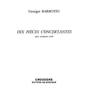 BARBOTEU 10 PICES CONCERTANTES TROMPETTE