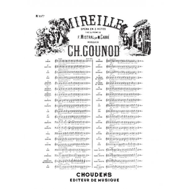GOUNOD MIREILLE N13BIS MEZZO BARYTON