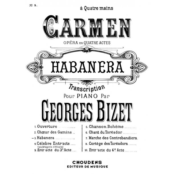 BIZET CARMEN PIANO 4 MAINS