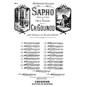 GOUNOD SAPHO N 5 ODE  LIBERT DESSE AUSTRE BARYTON CHANT ET PIANO