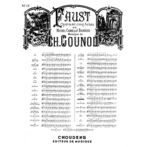 GOUNOD FAUST N 13 SRNADE DE MPHISTO VOUS QUI FAITES L'ENDORMIE BAS