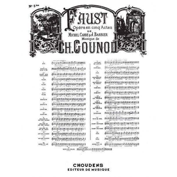 GOUNOD FAUST N&deg; 5BIS CAVATINE SALUT DEMEURE CHASTE ET PURE MEZZO OU BA