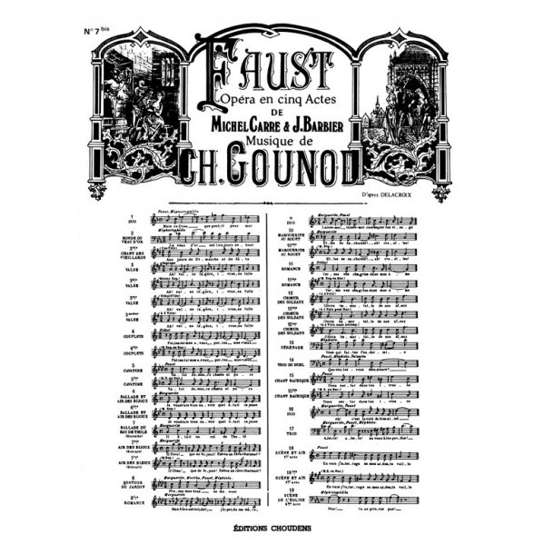 GOUNOD FAUST N&deg; 7BIS AIR DES BIJOUX &Ocirc; DIEU QUE DE BIJOUX SOPRANO CHANT