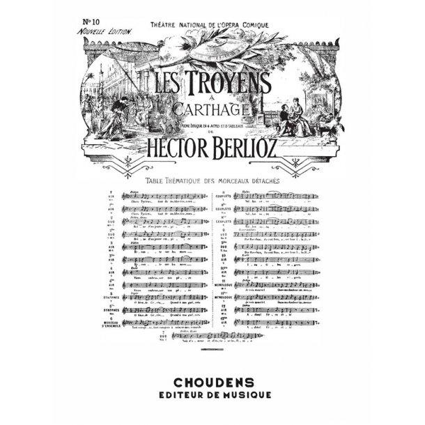 BERLIOZ TROYENS &Agrave; CARTHAGE (LES) N&deg; 10 AIR INUTILES REGRETS T&Eacute;NOR CHAN
