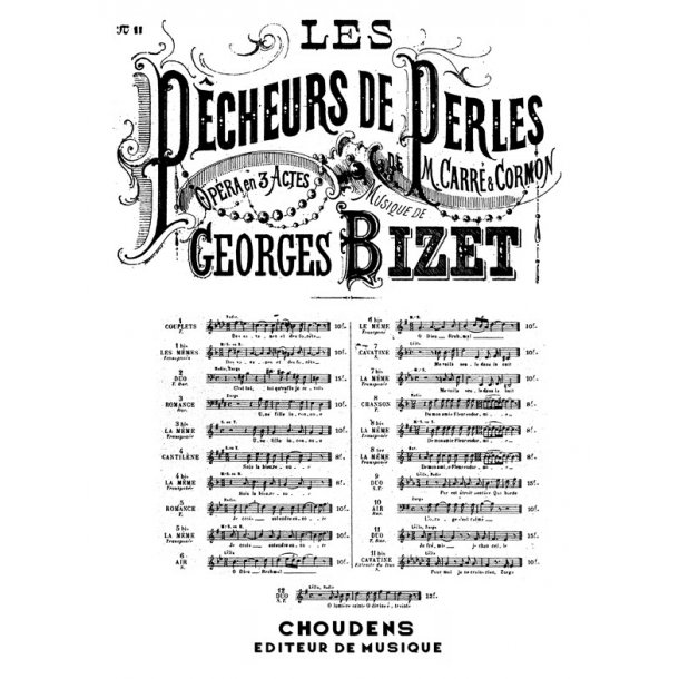 BIZET PECHEURS DE PERLES NO11 VCE/PF