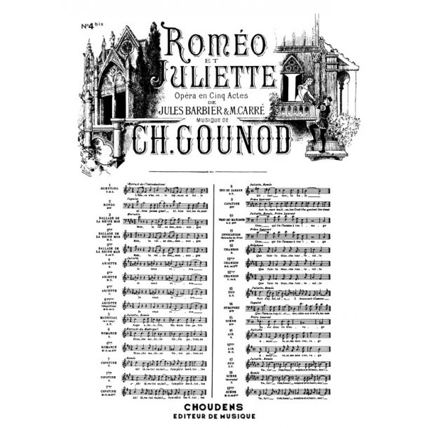 GOUNOD ROMO ET JULIETTE N 4BIS ARIETTE JE VEUX VIVRE DANS LE RVE ME