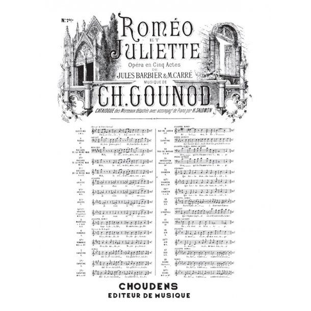 GOUNOD ROM&Eacute;O ET JULIETTE N&deg; 7BIS CAVATINE DE ROM&Eacute;O AH L&Egrave;VE-TOI SOLEIL