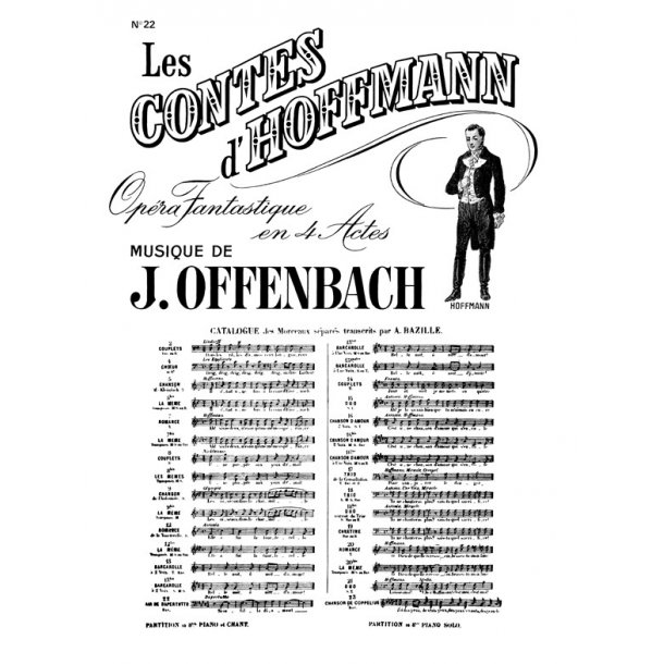 OFFENBACH CONTES D'HOFFMANN (LES) N&deg; 22 AIR DE DAPERTUTTO SCINTILLE DI
