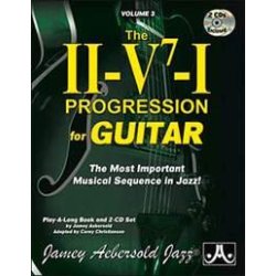 Aebersold Jamey Volume 3 The Ii/V7/I Progression For Guitar Book/2cd