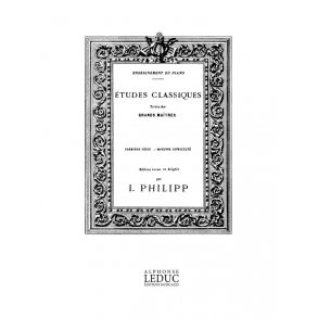 Philipp Etudes Classiques Tirees Des Grands Maitres Piano Book