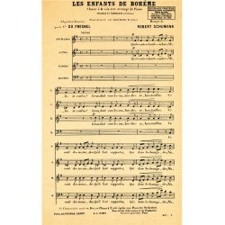 Robert Alexander Schumann: Les Enfants de Boh&egrave;me (Choral-Mixed a cappella)