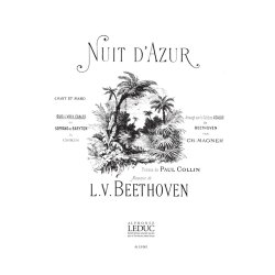 Ludwig van Beethoven: Nuit d'Azur (Choral-Mixed accompanied)