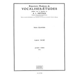 Gabriel Faur&eacute;: Vocalise No.1 (high) (Voice & Piano)