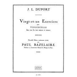 Jean-Louis Duport: 21 Exercices dans tous les Tons majeurs et mineurs (Cello solo)