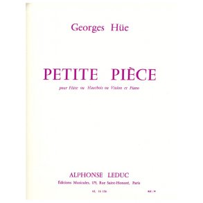 Georges Hüe: Petite Pièce in G major (Flute & Piano)