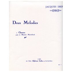 Jacques Ibert: 2 M&eacute;lodies No.2: Chanson (mezzo/bar) (Voice & Piano)