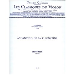Ludwig van Beethoven: Andantino (Classiques No.321) (Violin & Piano)