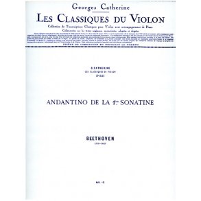 Ludwig van Beethoven: Andantino (Classiques No.321) (Violin & Piano)