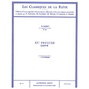 Frédéric François Chopin: Prélude No.15, Op.28 in D flat major (Classiques No.10) (Flute & Piano)