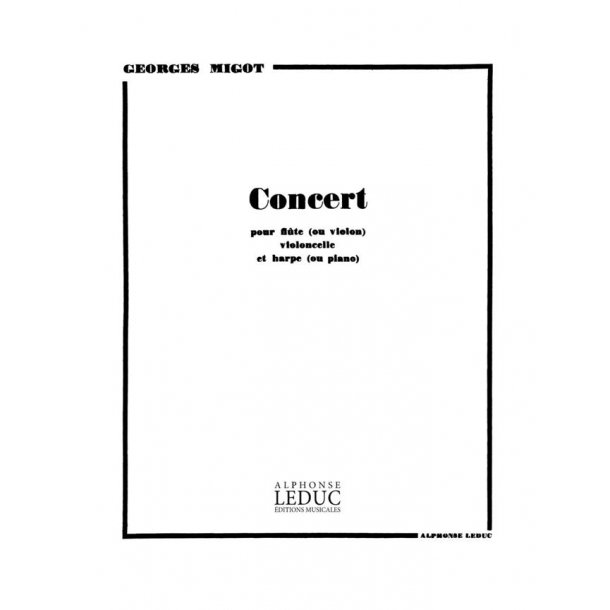 Georges Migot: Concert (Trio - Mixed)