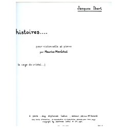 Jacques Ibert: La Cage de Cristal (Cello & Piano)