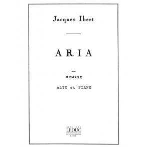 Jacques Ibert: Aria (Viola And Piano)