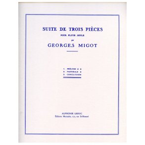 Georges Migot: Suite de 3 Pièces (Flute solo)