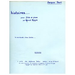 Jacques Ibert: La Marchande d'Eau fra&icirc;che (Flute & Piano)