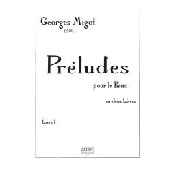 Migot Georges Preludes Pour Le Piano Volume 1 Piano Book