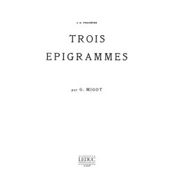 Georges Migot: 3 Epigrammes (Piano solo)