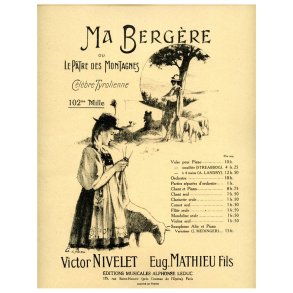 Nivelet: Ma Bergère, Brilliantes variations (Saxophone-Alto & Piano)