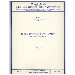Jean Baptiste Lully: Menuet (Classiques No.12) (Saxophone-Alto & Piano)