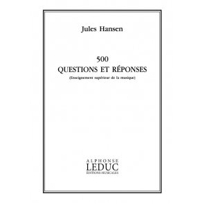 Hansen Enseignement Sup. De La Musique 500 Questions Et Reponses Book