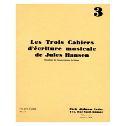 Jules Hansen: Ecriture musicale Vol.3 (Book)