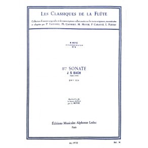 Johann Sebastian Bach: Sonata No.5, BWV1034 in E minor (Classiques No.8) (Flute & Piano)