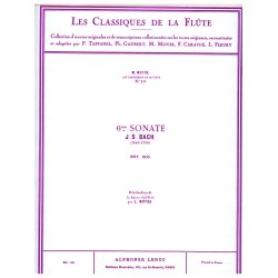 Johann Sebastian Bach: Sonata No.6, BWV1035 in E major (Classiques No.13) (Flute & Piano)