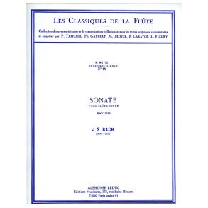 Johann Sebastian Bach: Sonata BWV1013 in A minor (Classiques No.18) (Flute solo)