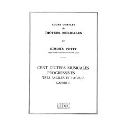 Petit Cours Compl Dictees Musicales Vol 1 100 Dictees Tres Faciles Bk