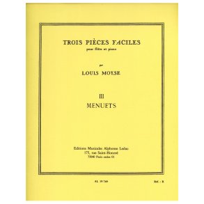 Louis Moÿse: 3 Pièces No.3: Menuets (Flute & Piano)