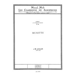 Jean-Marie Leclair: Musette (Classiques No.76) (Saxophone-Tenor & Piano)