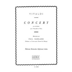 Antonio Lucio Vivaldi: Concerto in E minor (Cello & Piano)