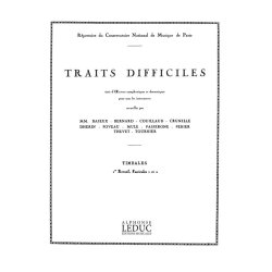 Various Composers: Traits difficiles pour Timbales (Percussion solo)