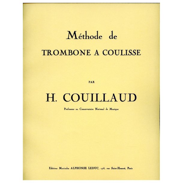 Henri Couillaud: M&eacute;thode (Trombone solo)