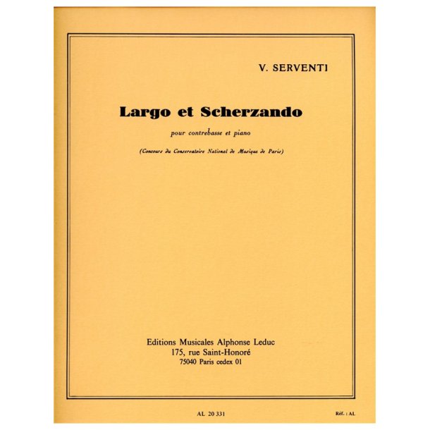 Victor Serventi: Largo et Scherzando (Double Bass & Piano)