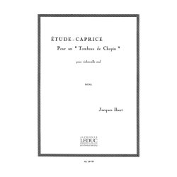 Ibert Etude Caprice Pour Un Tombeau De Chopin Cello Solo Book